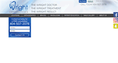 Desktop Screenshot of drwrightortho.com